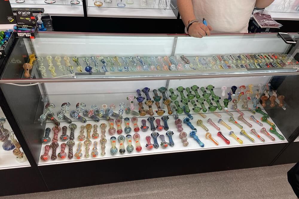 Vape products are displayed at Smoke Shop Port St Lucie